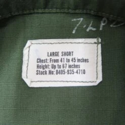 US ARMY TROPICAL COMBAT JACKET 5TH PATTERN 1968 VIETNAM WAR USA REC PATCH SIZE LARGE SHORT(Vietnam Tropical Combat Jacket Usarec Ripstop 1968 Large Short) 11 US ARMY TROPICAL COMBAT JACKET 5TH PATTERN 1968 VIETNAM WAR USA REC PATCH SIZE LARGE SHORT(Vietnam Tropical Combat Jacket Usarec Ripstop 1968 Large Short) -Rare Gear USA Shop pez tag2