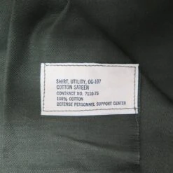 VINTAGE US ARMY UTILITY SHIRT P64 1973 DEADSTOCK SIZE 16 1/2 X 36(Us Army 1973 Vietnam Shirt Utility) -Rare Gear USA Shop plain tag