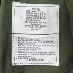 US ARMY M-1965 M65 FIELD JACKET 1981 SIZE SHORT SMALL(Us Army 1981 M65 M 65 Field Jacket Short Small Gulf War) -Rare Gear USA Shop po tag