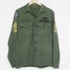 US ARMY UTILITY SHIRT P-64 P64 1970'S 3RD INFANTRY DIVISION 1ST SERGEANT COMBAT INFANTRYMAN BADGE SIZE 15 1/2 X 35(Us Army 1970s Vietnam Shirt Utility 3rd Infantry Division 1st Sergeant Combat Infantry)