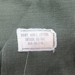 US ARMY UTILITY SHIRT P-64 P64 1970'S 3RD INFANTRY DIVISION 1ST SERGEANT COMBAT INFANTRYMAN BADGE SIZE 15 1/2 X 35(Us Army 1970s Vietnam Shirt Utility 3rd Infantry Division 1st Sergeant Combat Infantry) -Rare Gear USA Shop serg tag2