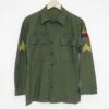 US ARMY UTILITY SHIRT P-58 P58 1960'S 3RD ARMORED DIVISION SPEARHEAD SERGEANT PATCHED(Us Army Vietnam Shirt Utility Sateen Patched)