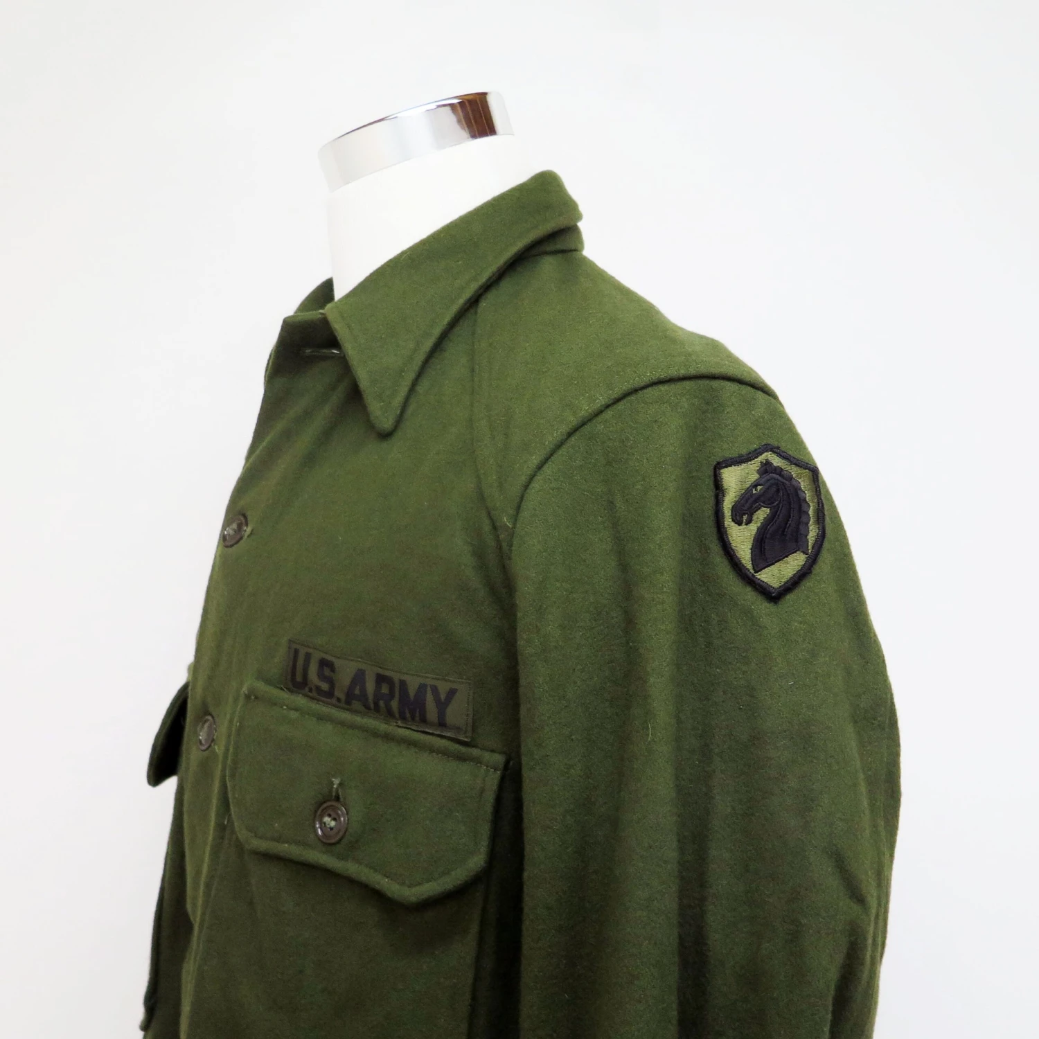 US ARMY FIELD SHIRT WOOL 107TH ARMORED CAVALRY REGIMENT PATCH SIZE LARGE(Us Army Shirt) 5 US ARMY FIELD SHIRT WOOL 107TH ARMORED CAVALRY REGIMENT PATCH SIZE LARGE(Us Army Shirt) - Image 5