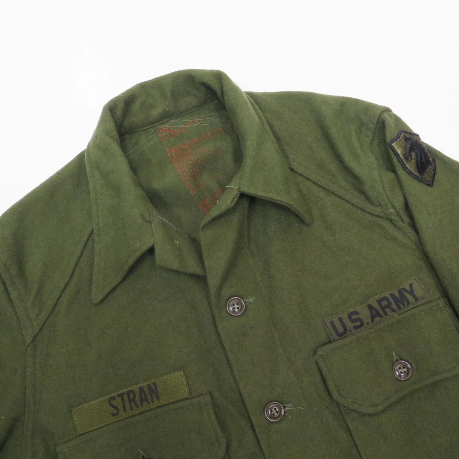 US ARMY FIELD SHIRT WOOL 107TH ARMORED CAVALRY REGIMENT PATCH SIZE LARGE(Us Army Shirt) 6 US ARMY FIELD SHIRT WOOL 107TH ARMORED CAVALRY REGIMENT PATCH SIZE LARGE(Us Army Shirt) - Image 6