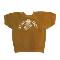 USMC US MARINE CORPS SHORT SLEEVE SWEATSHIRT 1970'S SIZE XS(Product 5)