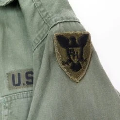 US ARMY UTILITY SHIRT P-58 P58 1960'S 86TH INFANTRY TRAINING DIVISION PATCH SIZE MEDIUM(Us Army 1960s Vietnam Shirt Utility 86th Infantry Division Medium) -Rare Gear USA Shop tag patch