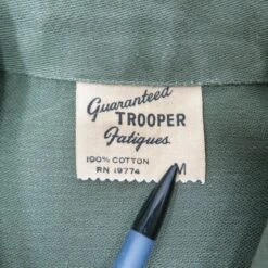 US ARMY UTILITY SHIRT P-58 P58 1960'S 86TH INFANTRY TRAINING DIVISION PATCH SIZE MEDIUM(Us Army 1960s Vietnam Shirt Utility 86th Infantry Division Medium) -Rare Gear USA Shop tag tag