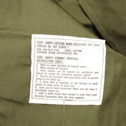 VINTAGE VIETNAM 1969 SLANT POCKET COMBAT JACKET OG 107 RIP STOP LARGE LONG NOS(Vintage Us Army Tropical Combat Jacket 5th Pat 1969 Vietnam War Large Long Deadstock Copy) -Rare Gear USA Shop test ARMYWJ0729 modify 2