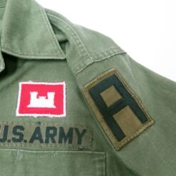 VINTAGE US ARMY UTILITY SHIRT P-64 P64 1960'S CORPS OF ENGINEERS 1ST ARMY PATCH SIZE 15 1/2 X 33(Us Army 1960s Vietnam Shirt Utility Sateen) 15 VINTAGE US ARMY UTILITY SHIRT P-64 P64 1960'S CORPS OF ENGINEERS 1ST ARMY PATCH SIZE 15 1/2 X 33(Us Army 1960s Vietnam Shirt Utility Sateen) -Rare Gear USA Shop tour patch