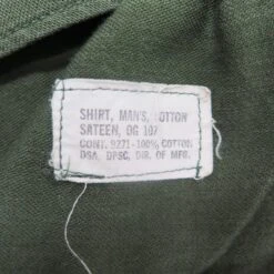 VINTAGE US ARMY UTILITY SHIRT P-64 P64 1960'S CORPS OF ENGINEERS 1ST ARMY PATCH SIZE 15 1/2 X 33(Us Army 1960s Vietnam Shirt Utility Sateen) 12 VINTAGE US ARMY UTILITY SHIRT P-64 P64 1960'S CORPS OF ENGINEERS 1ST ARMY PATCH SIZE 15 1/2 X 33(Us Army 1960s Vietnam Shirt Utility Sateen) -Rare Gear USA Shop tour tag