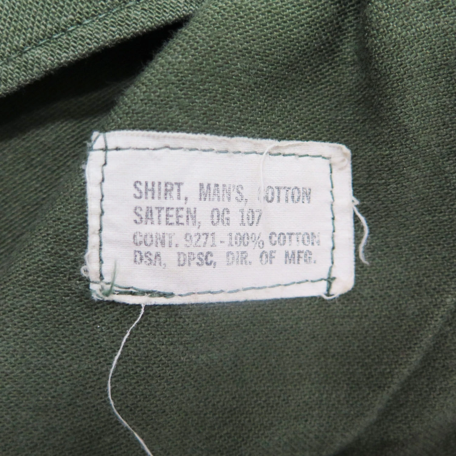 VINTAGE US ARMY UTILITY SHIRT P-64 P64 1960'S CORPS OF ENGINEERS 1ST ARMY PATCH SIZE 15 1/2 X 33(Us Army 1960s Vietnam Shirt Utility Sateen) 4 VINTAGE US ARMY UTILITY SHIRT P-64 P64 1960'S CORPS OF ENGINEERS 1ST ARMY PATCH SIZE 15 1/2 X 33(Us Army 1960s Vietnam Shirt Utility Sateen) - Image 4