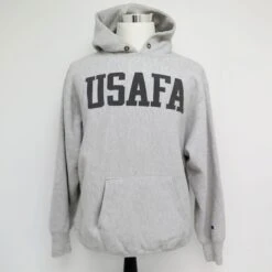 USAFA US AIR FORCE ACADEMY EARLY 1980'S 1990 SWEATSHIRT HOODIE CHAMPION REVERSE WEAVE SIZE XL(Usafa Us Air Force 1980s Sweatshirt Hoodie Nchampion Reverse Weave Reflective Xl)