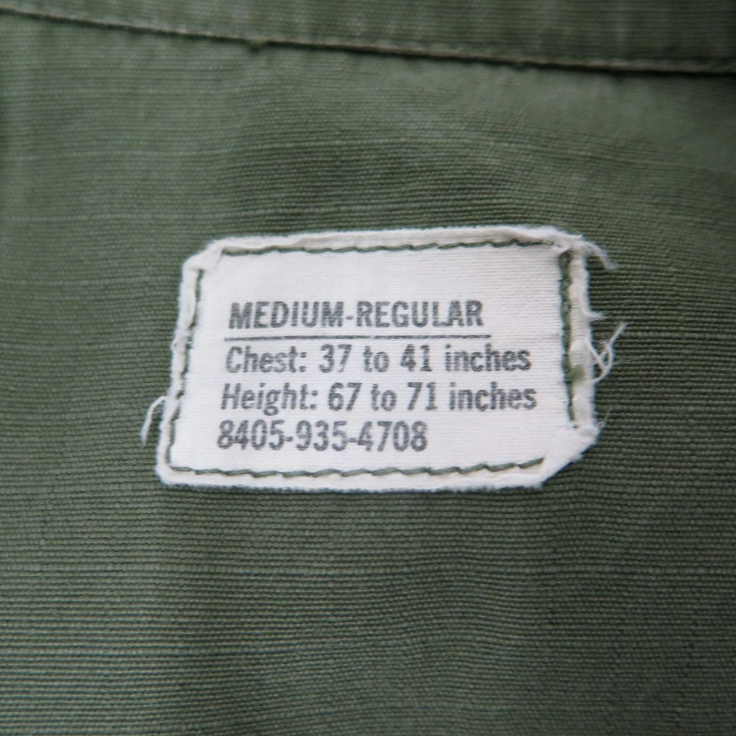 US ARMY 1969 VIETNAM TROPICAL COMBAT JACKET 5TH PATTERN UTILITY GROUND FORCE LIEUTENANT QUARTERMASTER(Us Army 1969 Vietnam Shirt Utility Ground Force Lieutenant Quartermaster) 4 US ARMY 1969 VIETNAM TROPICAL COMBAT JACKET 5TH PATTERN UTILITY GROUND FORCE LIEUTENANT QUARTERMASTER(Us Army 1969 Vietnam Shirt Utility Ground Force Lieutenant Quartermaster) - Image 4