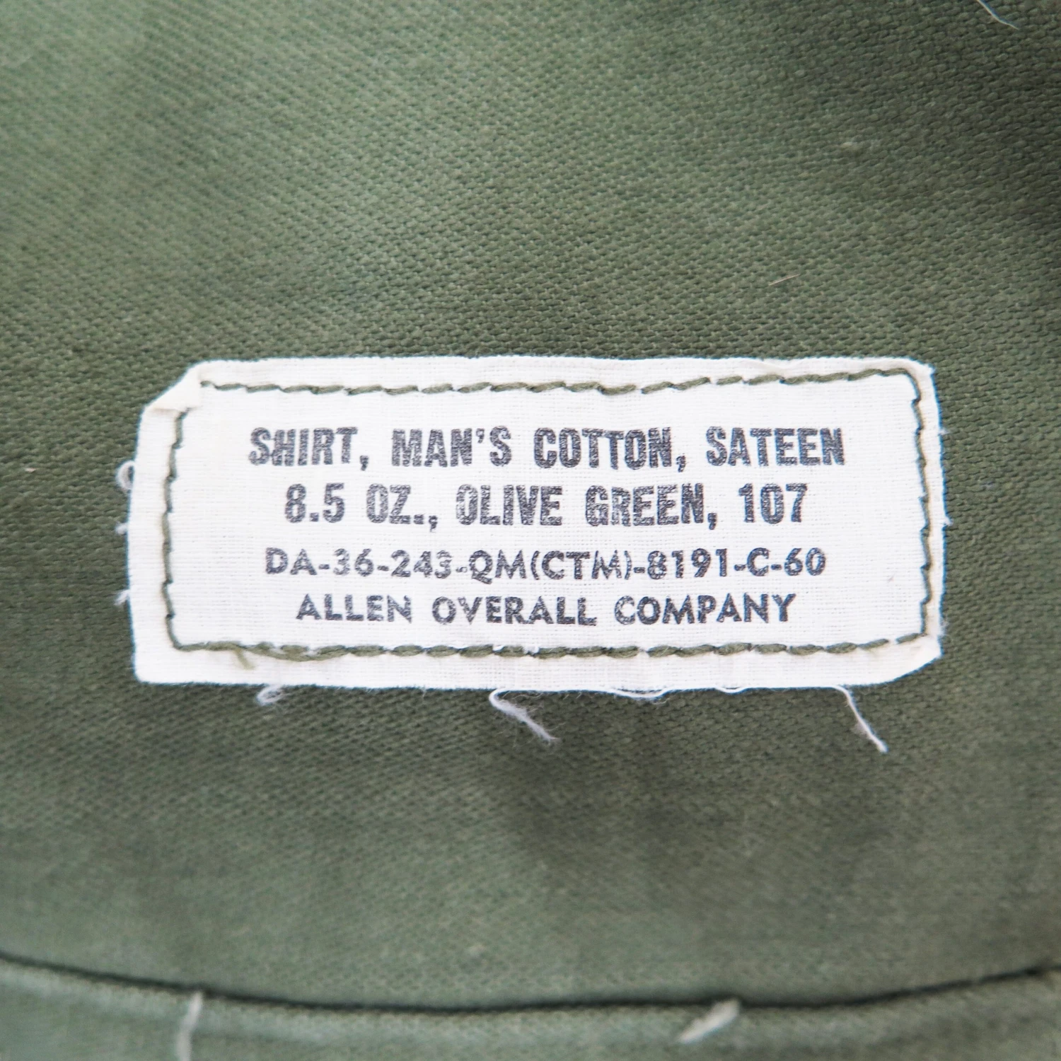 US ARMY UTILITY SHIRT P-58 P58 1960 VIETNAM WAR SPECIALIST E4 PATCH SIZE SMALL(Us Army Vietnam Shirt Sateen 1960 Small Specialist) 5 US ARMY UTILITY SHIRT P-58 P58 1960 VIETNAM WAR SPECIALIST E4 PATCH SIZE SMALL(Us Army Vietnam Shirt Sateen 1960 Small Specialist) - Image 5