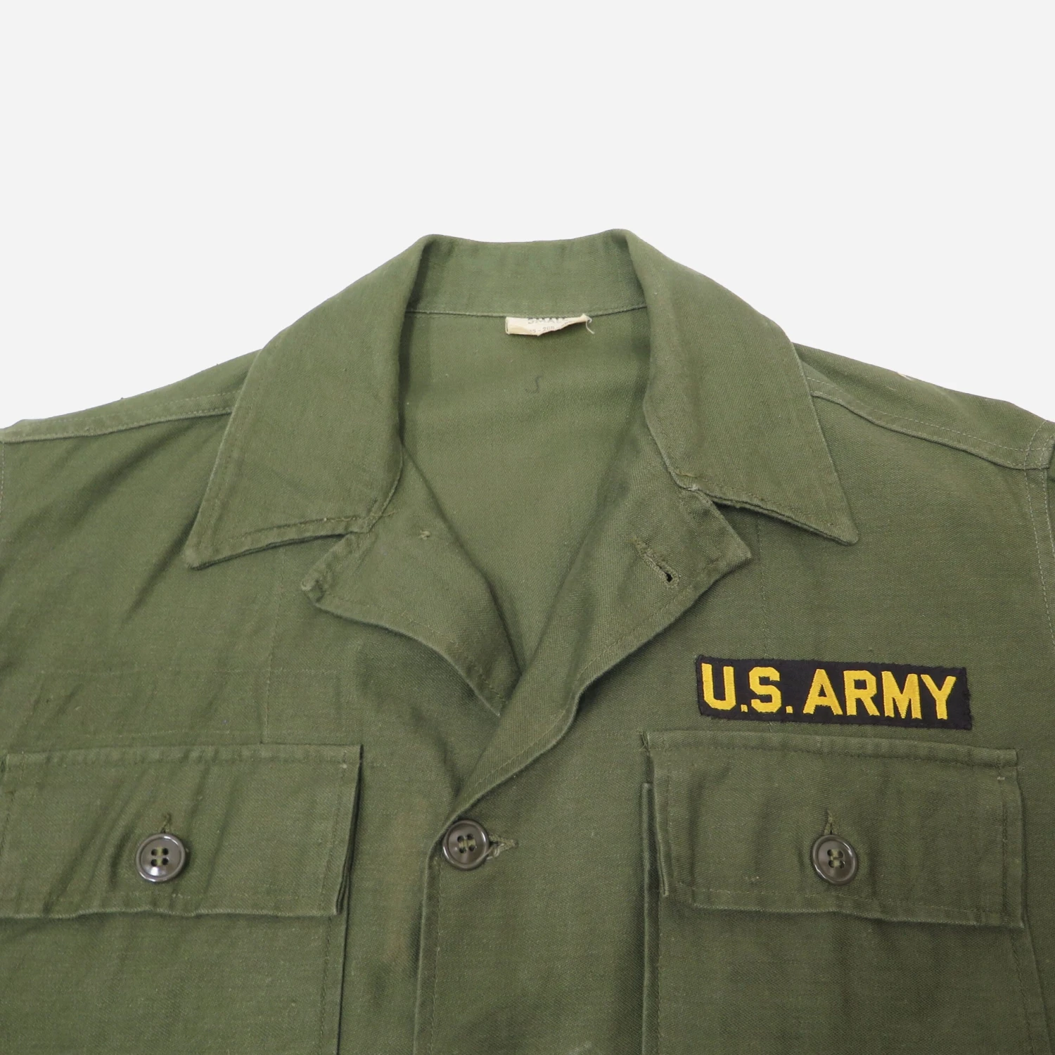 US ARMY UTILITY SHIRT P-58 P58 1960 VIETNAM WAR SPECIALIST E4 PATCH SIZE SMALL(Us Army Vietnam Shirt Sateen 1960 Small Specialist) 7 US ARMY UTILITY SHIRT P-58 P58 1960 VIETNAM WAR SPECIALIST E4 PATCH SIZE SMALL(Us Army Vietnam Shirt Sateen 1960 Small Specialist) - Image 7