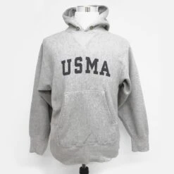 USMA US MILITARY ACADEMY EARLY 1980'S 1990 SWEATSHIRT HOODIE CHAMPION REVERSE WEAVE SIZE MEDIUM(Us Military Academy Usma 1970s Sweater Hoodie Medium Champion Reverse Weave)