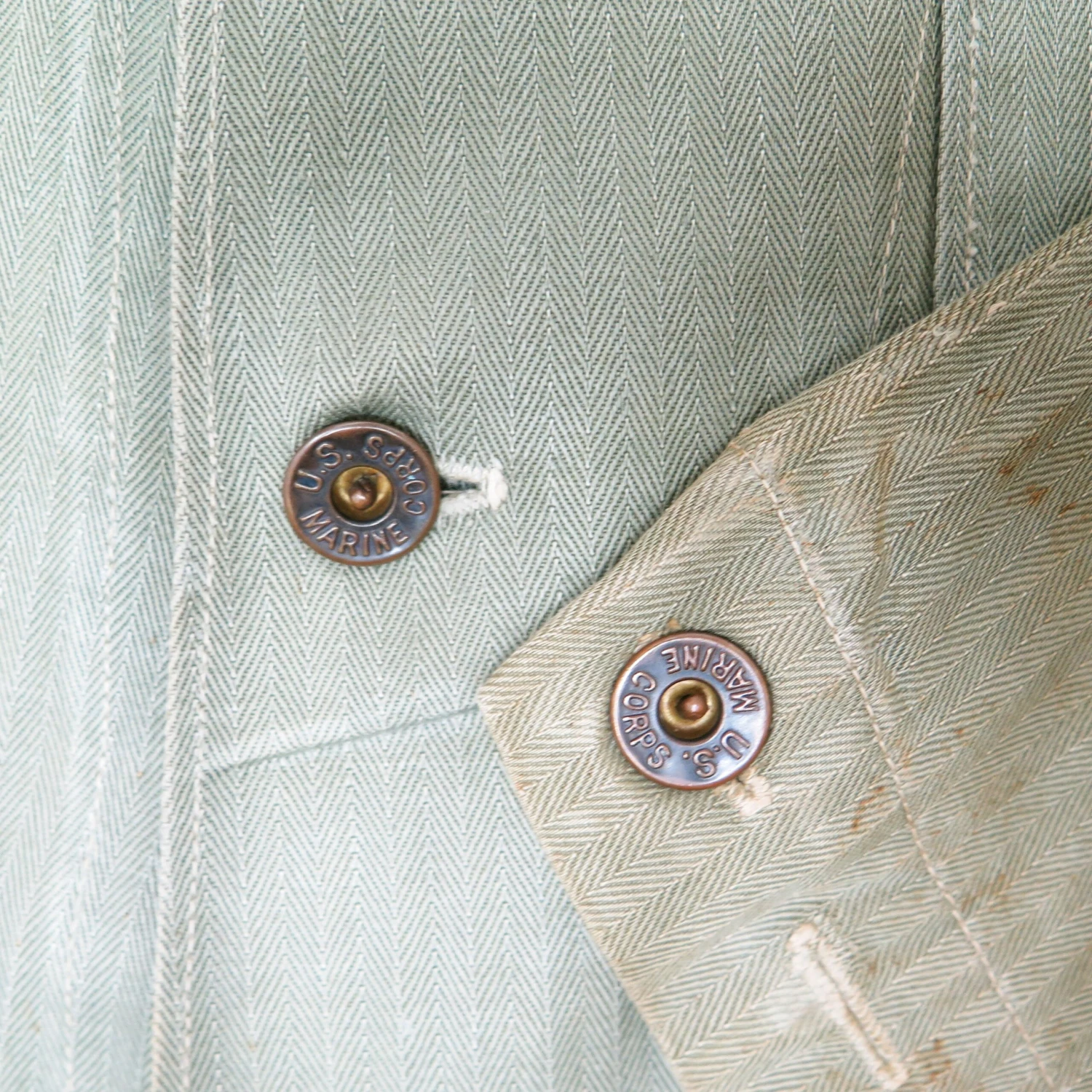 USMC US MARINE CORPS UTILITY JACKET HERRINGBONE TWILL STENCIL 1940'S WW2(Ww2 Usmc Herringbone Stencil Shirt 1940s 1) 5 USMC US MARINE CORPS UTILITY JACKET HERRINGBONE TWILL STENCIL 1940'S WW2(Ww2 Usmc Herringbone Stencil Shirt 1940s 1) - Image 5