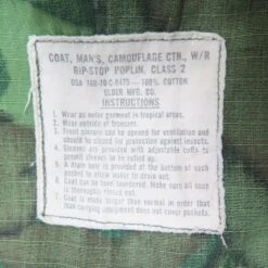 TROPICAL COMBAT JACKET 5TH PATTERN ERDL 1970 VIETNAM WAR SIZE MEDIUM LONG(Vietnam Poplin Rip Stop Tropical Combat Shirt 1970 Medium) 9 TROPICAL COMBAT JACKET 5TH PATTERN ERDL 1970 VIETNAM WAR SIZE MEDIUM LONG(Vietnam Poplin Rip Stop Tropical Combat Shirt 1970 Medium) -Rare Gear USA Shop viet tag2